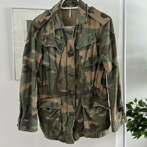 Free People Camo Jacket